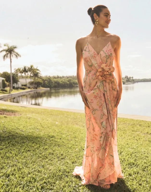 Love Letter Ruffle Gown made by MESTIZA