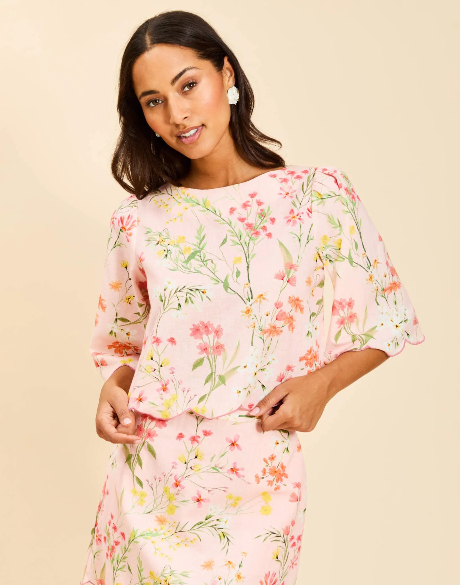 Pre-Order - Charlize Scallop Top sold by MESTIZA product image thumbnail 5