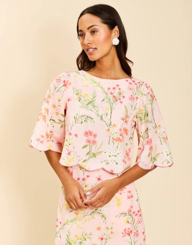 Pre-Order - Charlize Scallop Top sold by MESTIZA