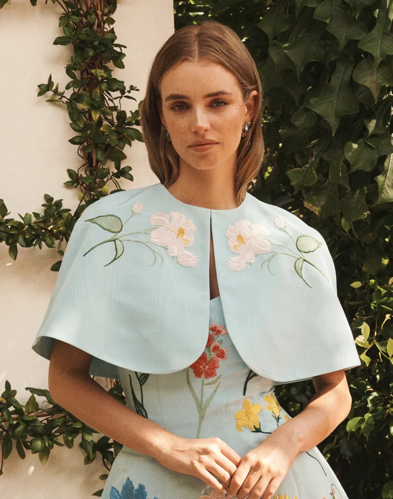 Pre-Order - Promenade Embroidered Capelet sold by MESTIZA