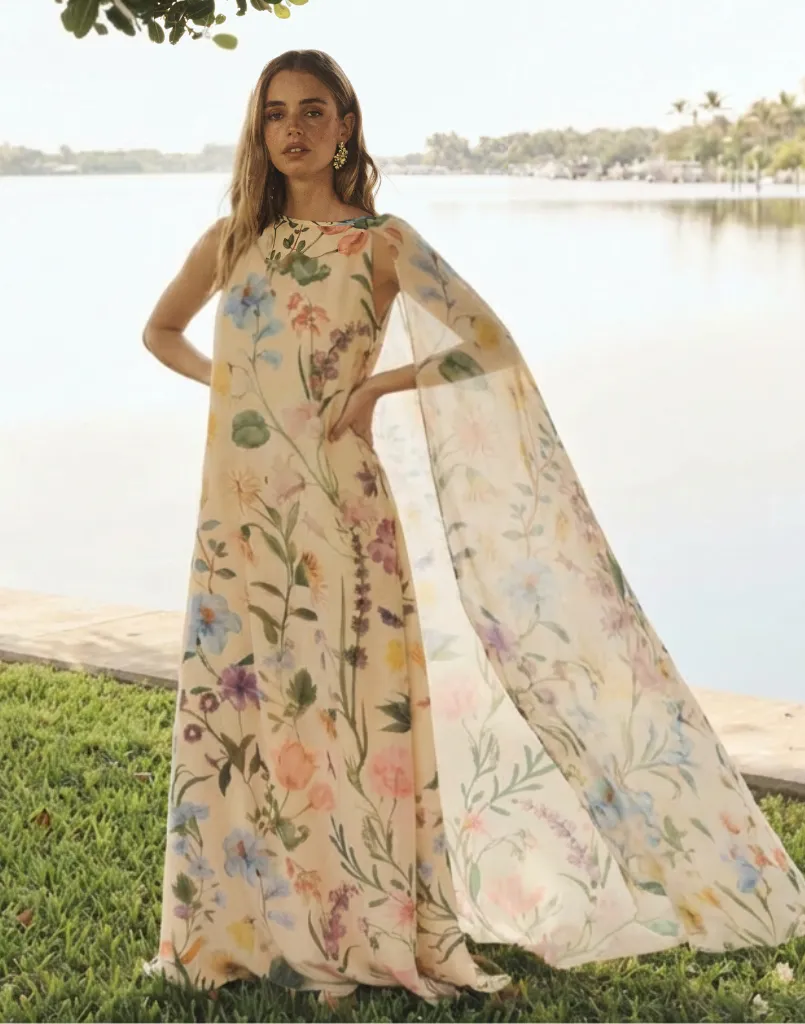 Pre-Order - Estrella Cape Gown sold by MESTIZA