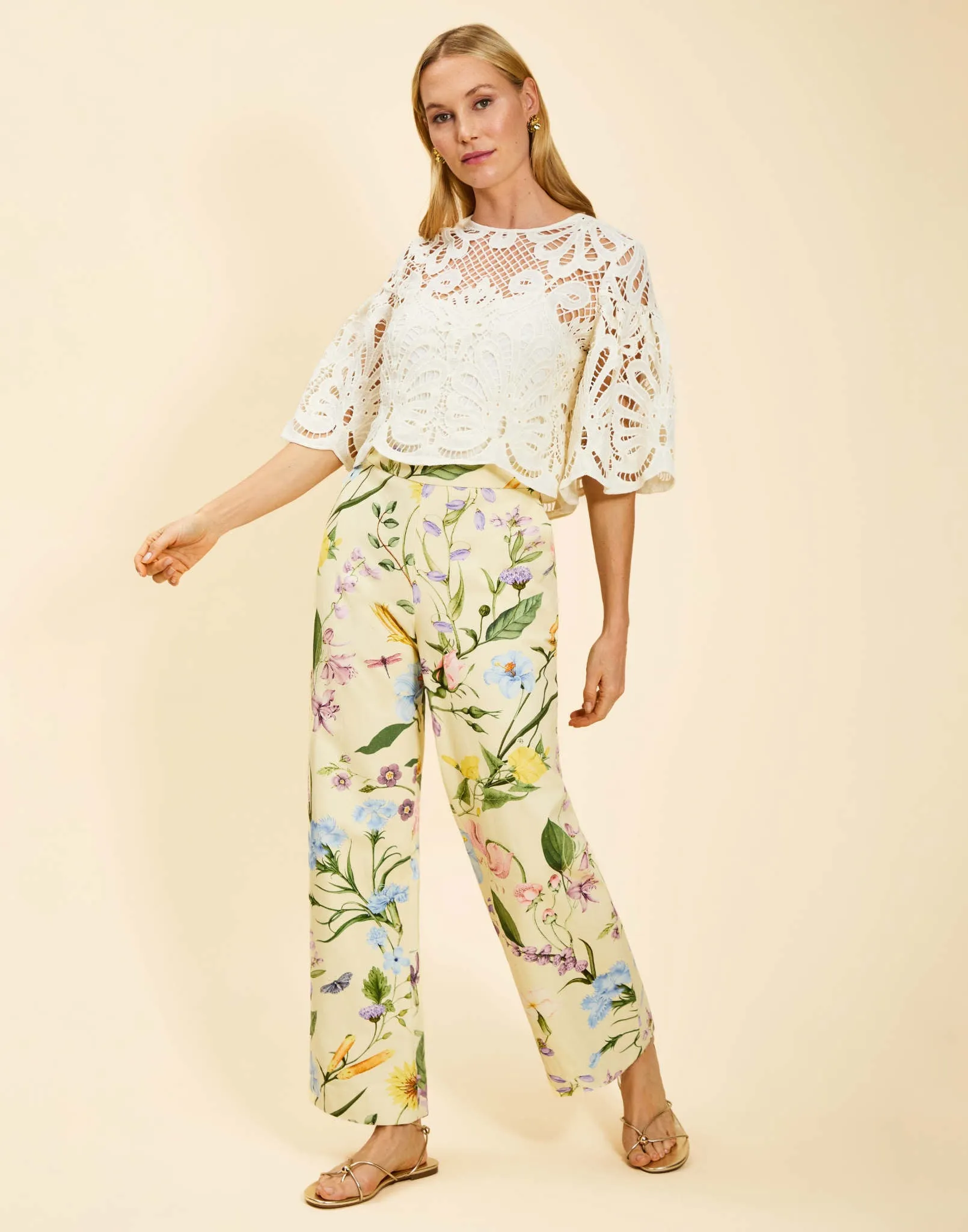 Antonella Wide Leg Pants sold by MESTIZA