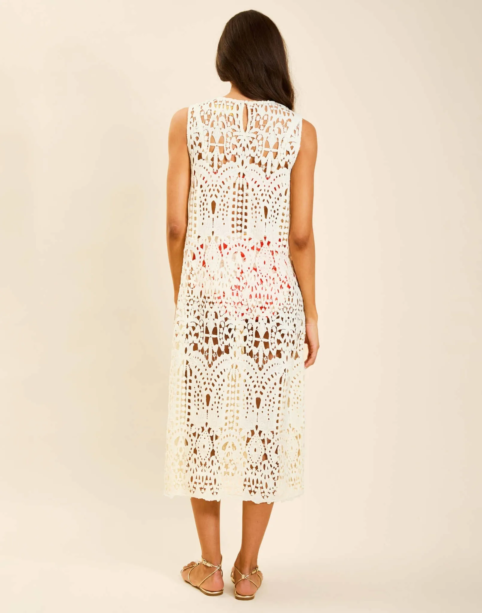 Pre-Order - Farfalle Crochet Midi Dress sold by MESTIZA product image thumbnail 4