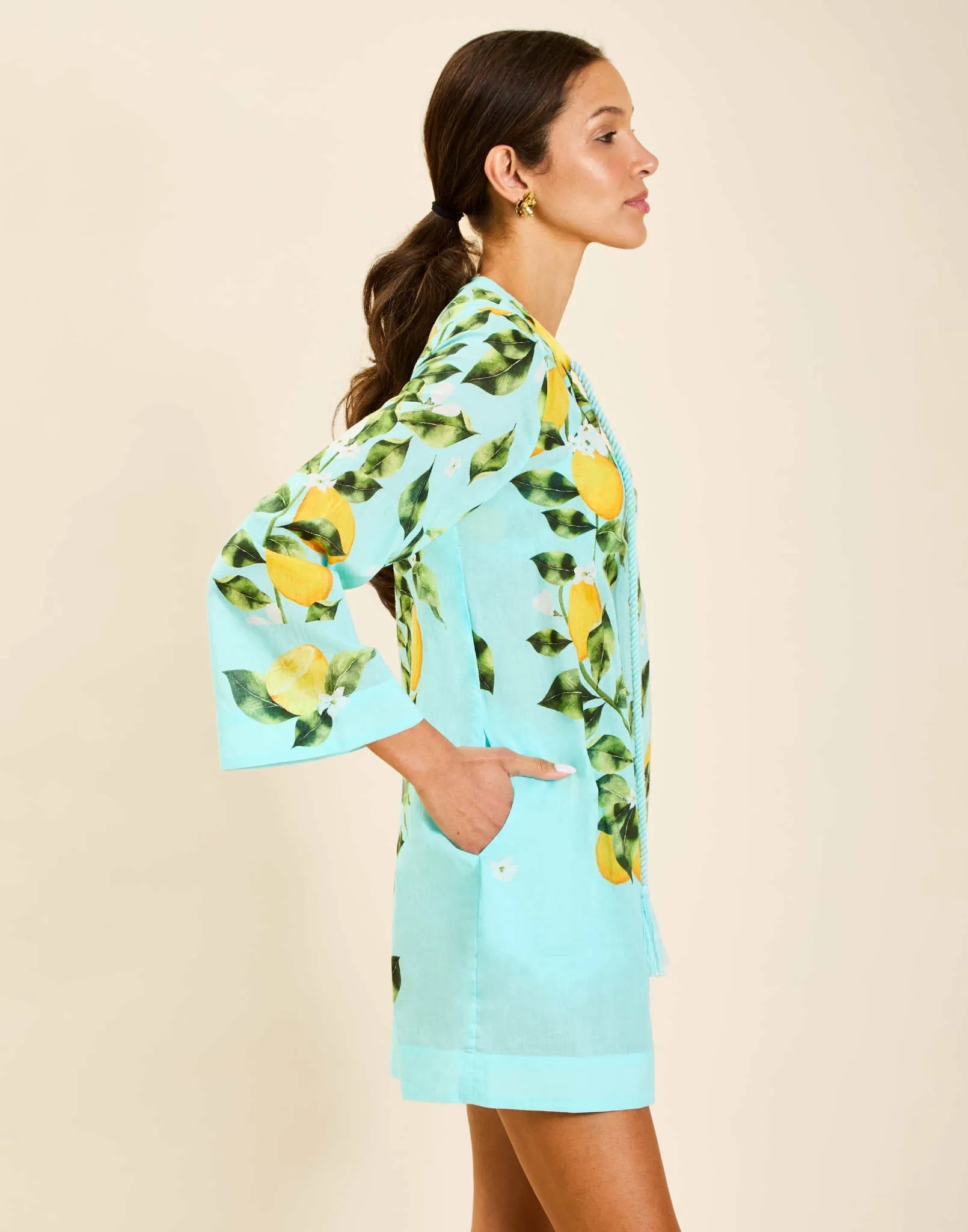 Ines Caftan Mini Dress sold by MESTIZA product image thumbnail 4