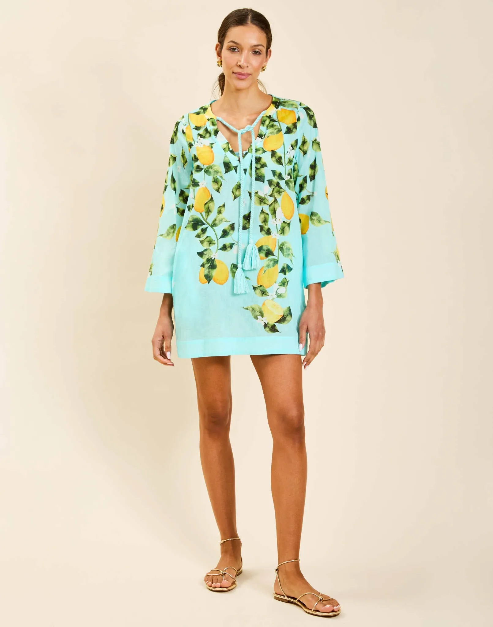 Ines Caftan Mini Dress sold by MESTIZA product image thumbnail 3
