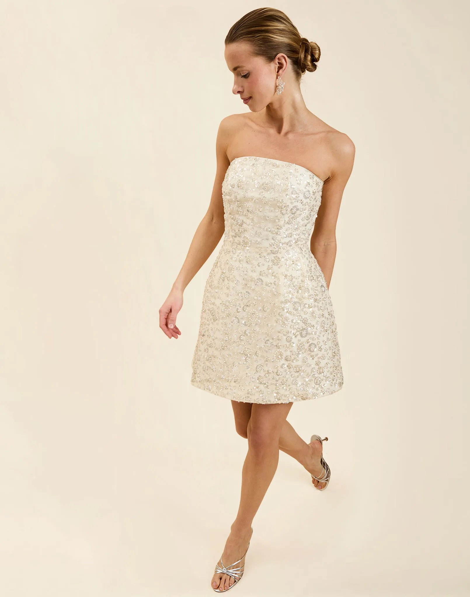 Dottie Beaded Mini Dress sold by MESTIZA