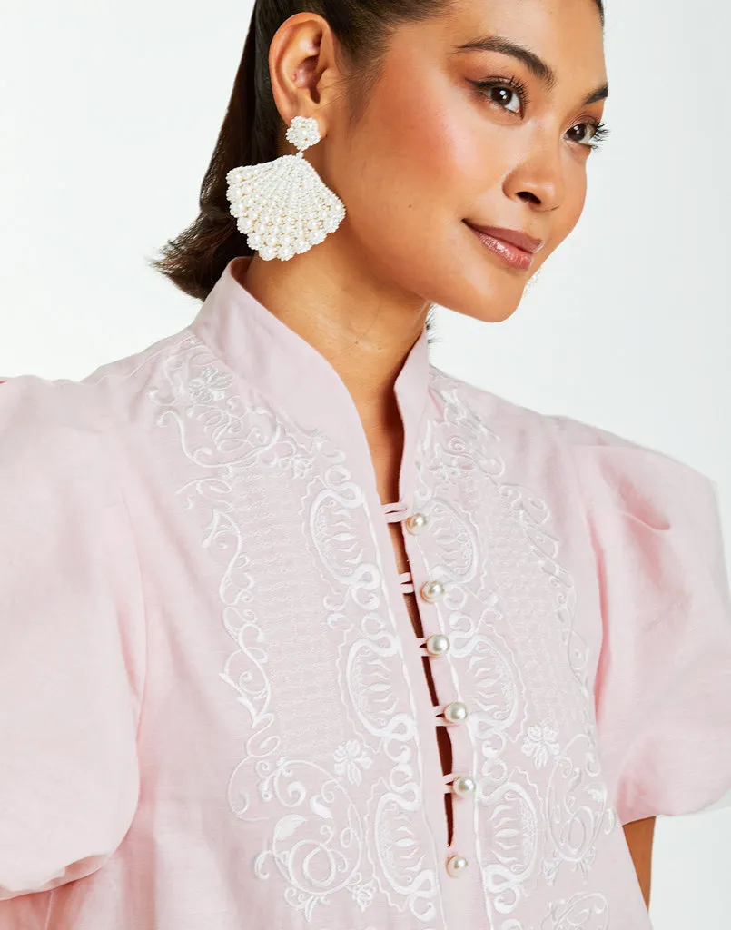 Elliana Barong Mini Dress sold by MESTIZA product image thumbnail 3