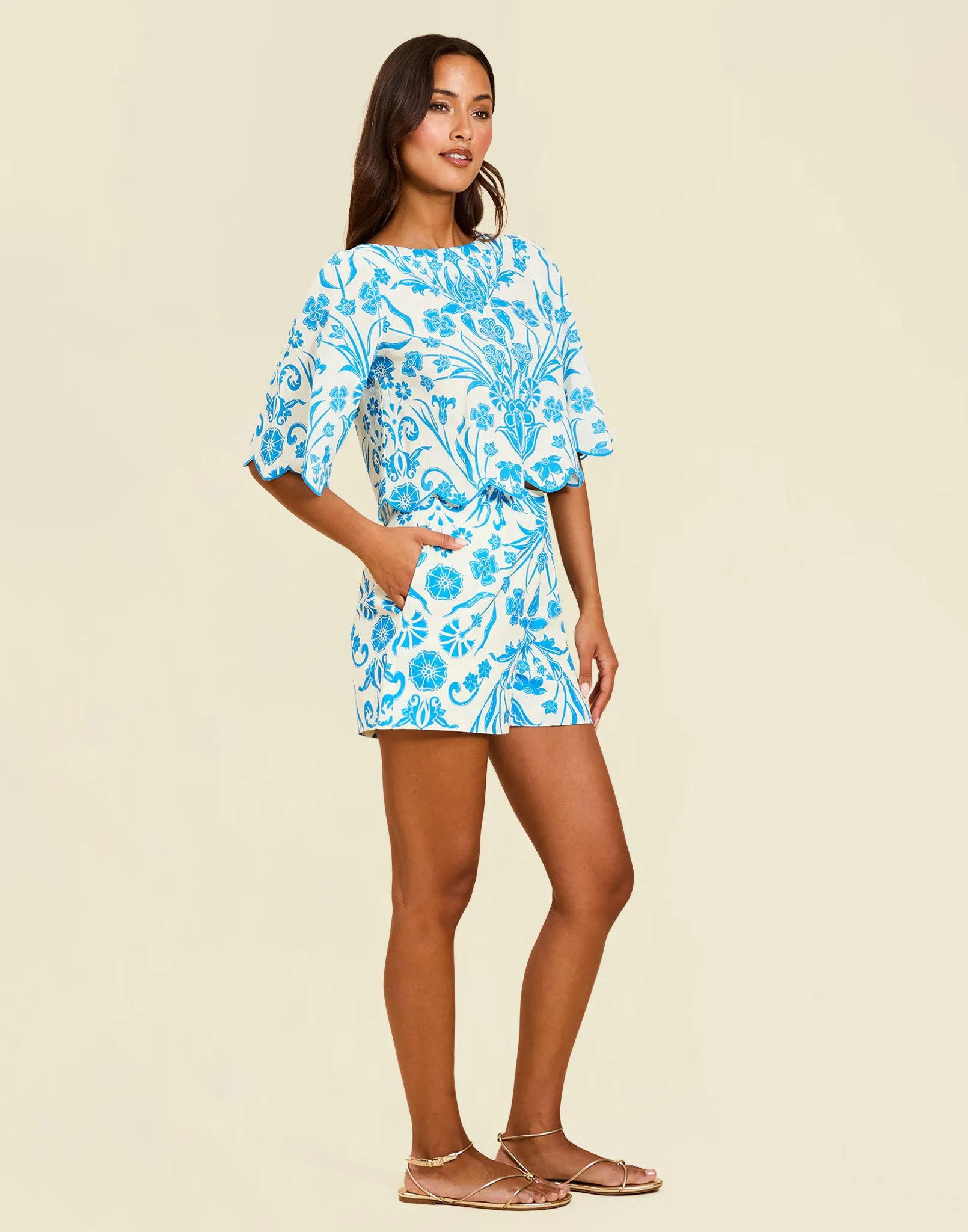 Charlize Scallop Top sold by MESTIZA product image thumbnail 3