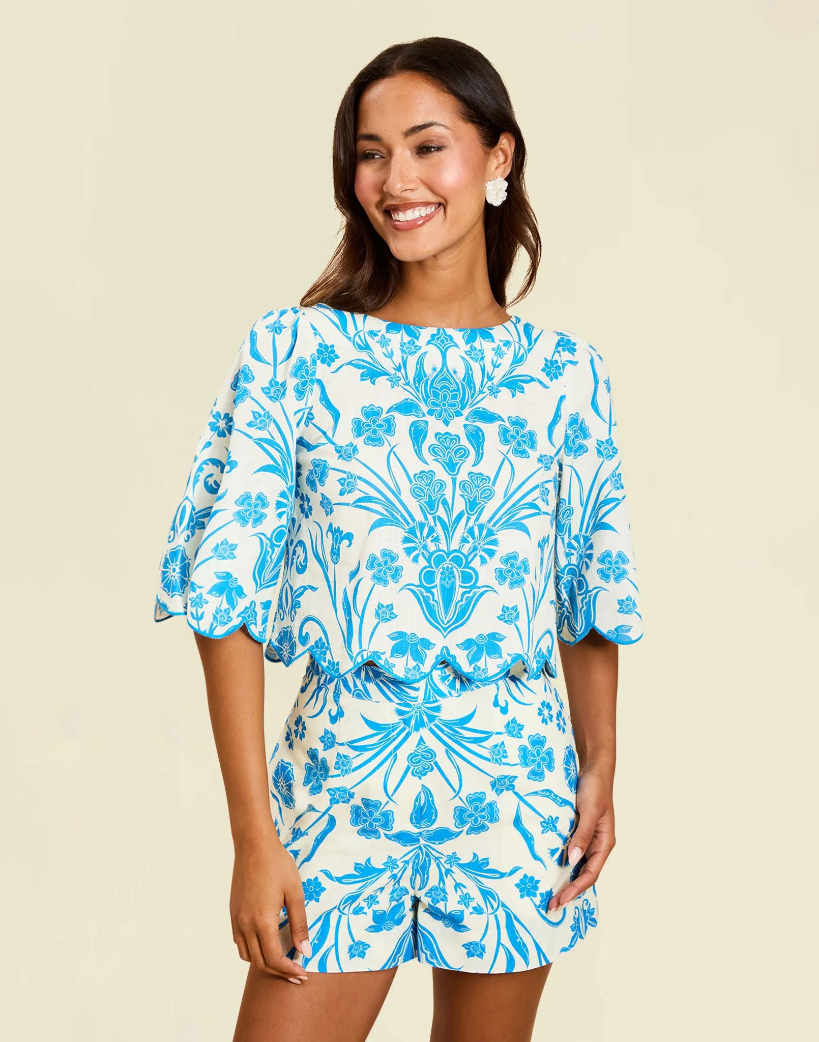 Charlize Scallop Top sold by MESTIZA product image thumbnail 2