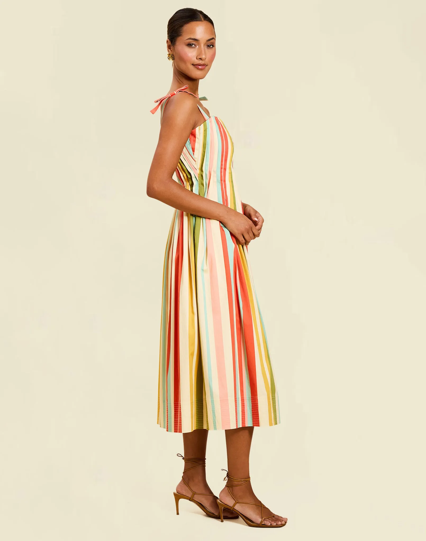 Pre-Order - Anais Pintuck Midi Dress sold by MESTIZA product image thumbnail 3