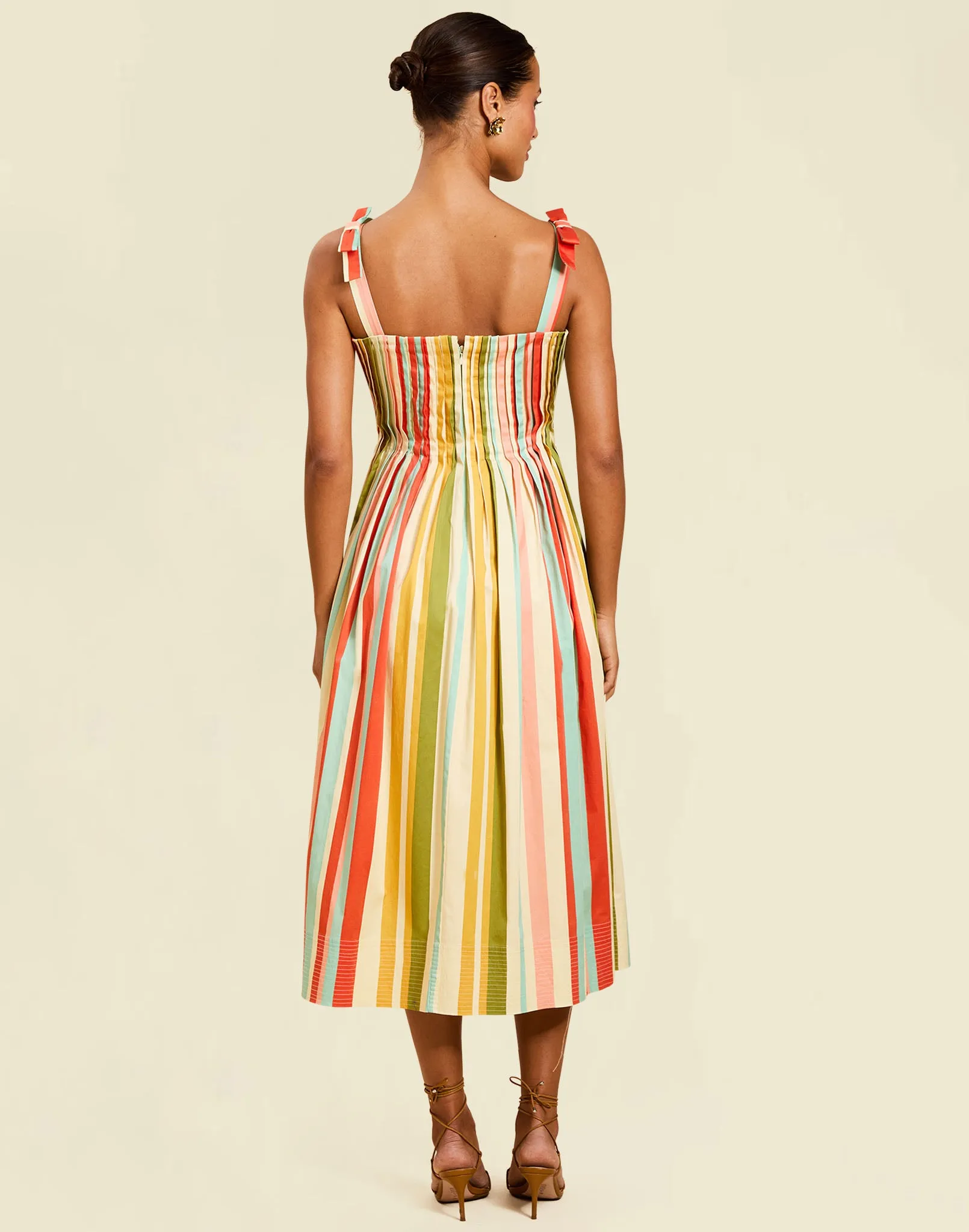 Pre-Order - Anais Pintuck Midi Dress sold by MESTIZA product image thumbnail 4