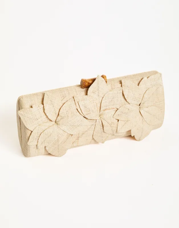 Peridot Raffia Clutch made by MESTIZA