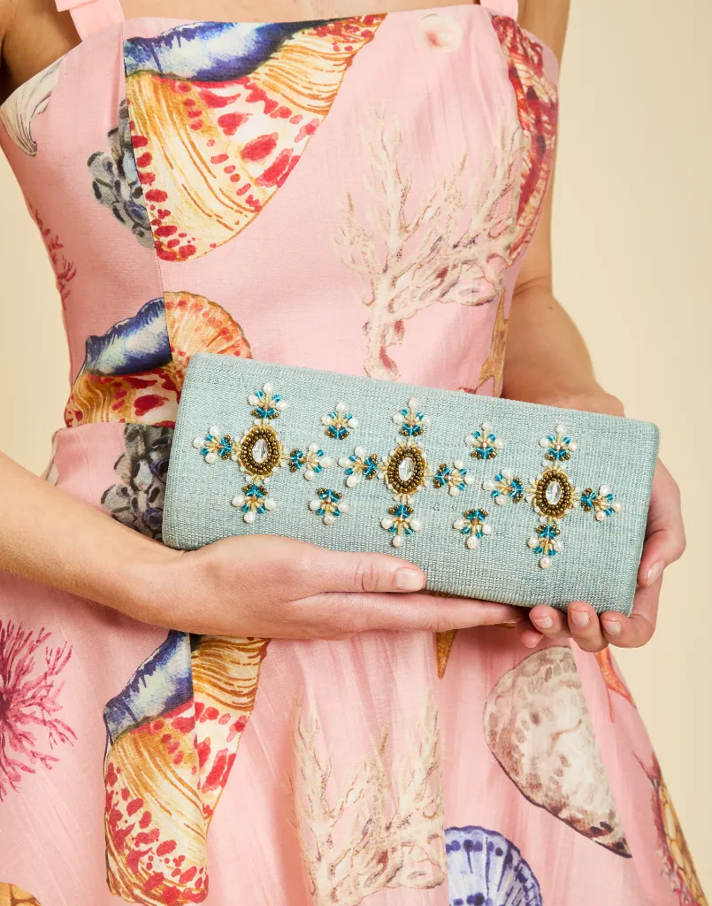 Peridot Beaded Clutch sold by MESTIZA product image thumbnail 3