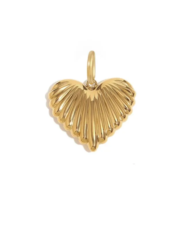 Heart Lines Charm sold by KOZAKH