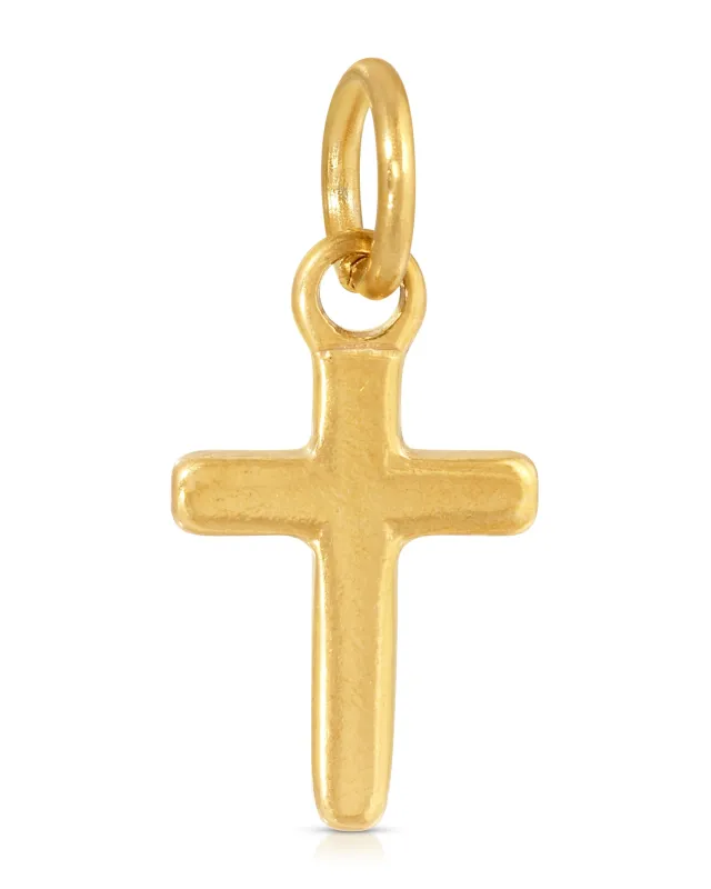 Minimalist Cross Charm sold by KOZAKH