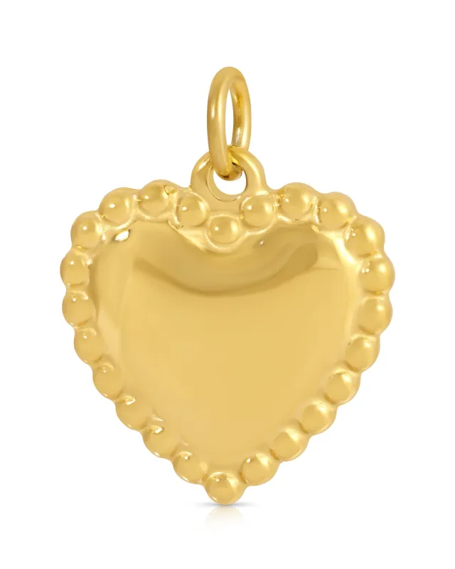 Dots Heart Charm sold by KOZAKH