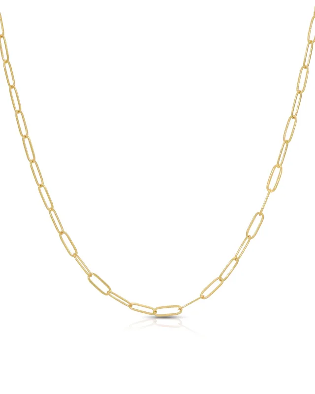 Small Flat Link Necklace sold by KOZAKH