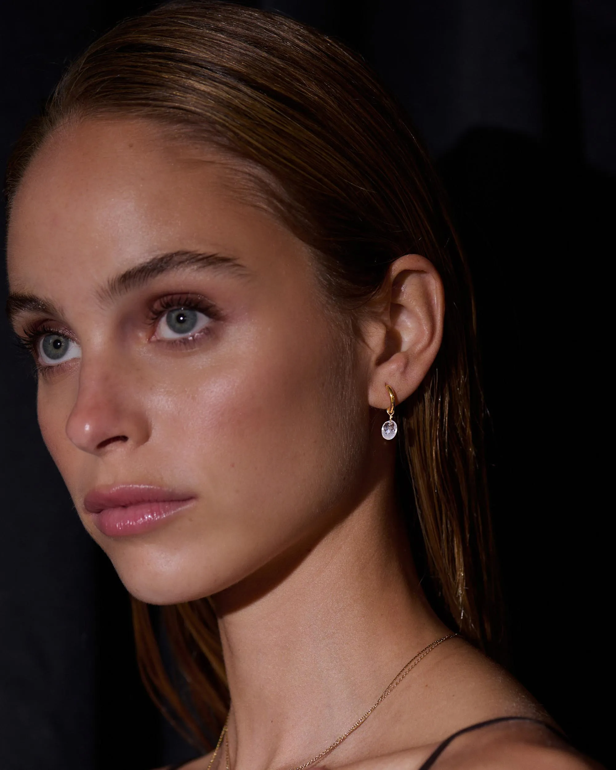 Northwich Moonstone Hoops sold by KOZAKH product image thumbnail 4