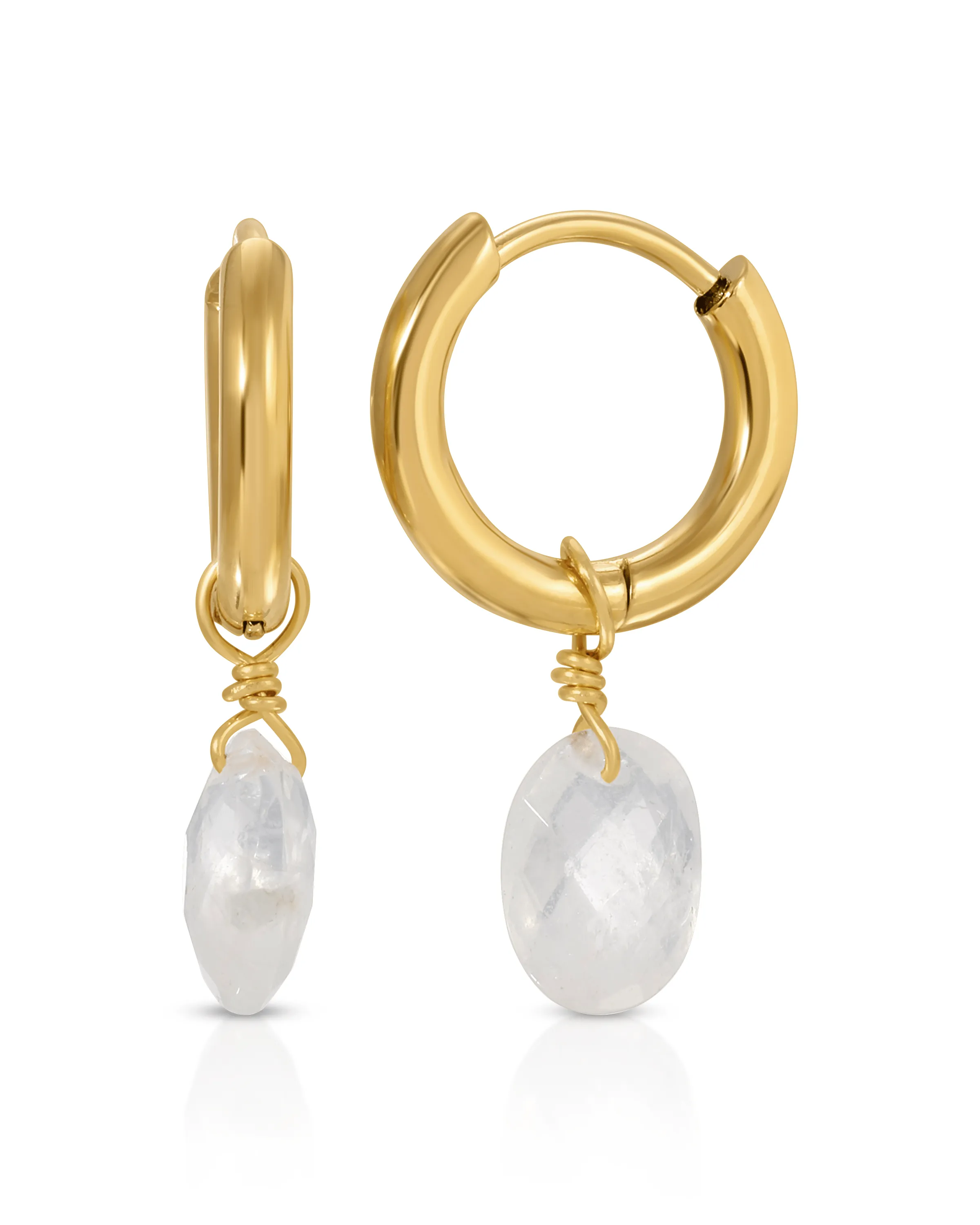 Northwich Moonstone Hoops sold by KOZAKH