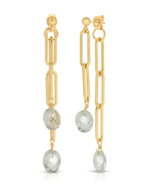 Truro Moss Amethyst Earrings sold by KOZAKH