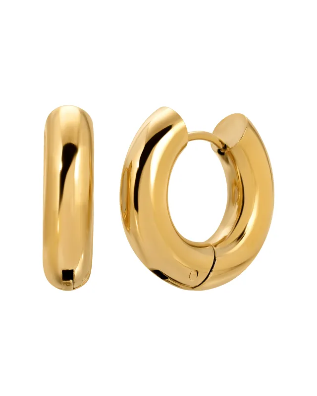 Small Bold Hoop Earrings sold by KOZAKH