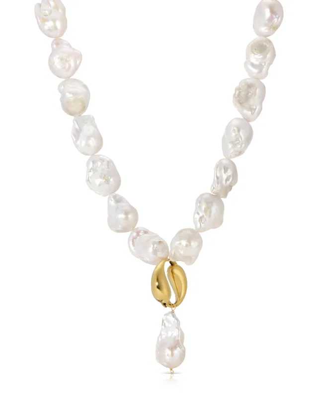 Spiral Pearl Necklace sold by KOZAKH