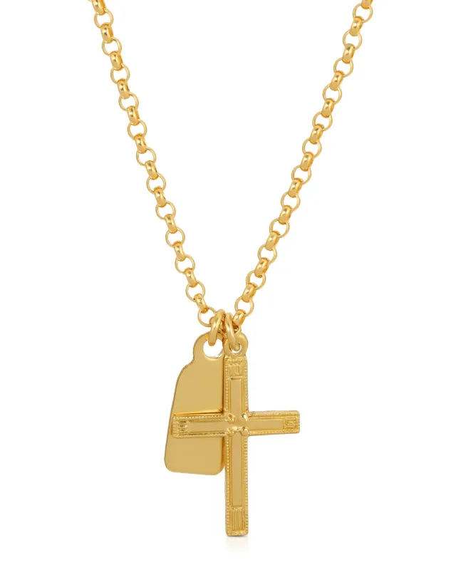 Ballenger Cross Necklace sold by KOZAKH
