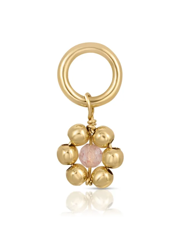 Flowercita October Pink Opal Charm sold by KOZAKH
