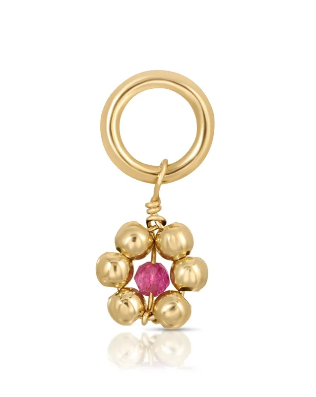 Flowercita July Ruby Charm sold by KOZAKH