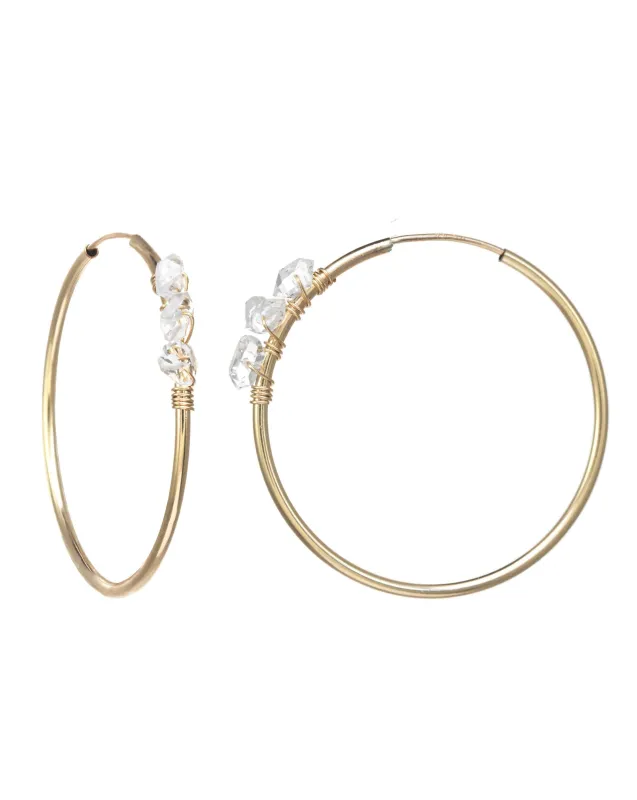 Selena Herkimer Hoop Earrings sold by KOZAKH