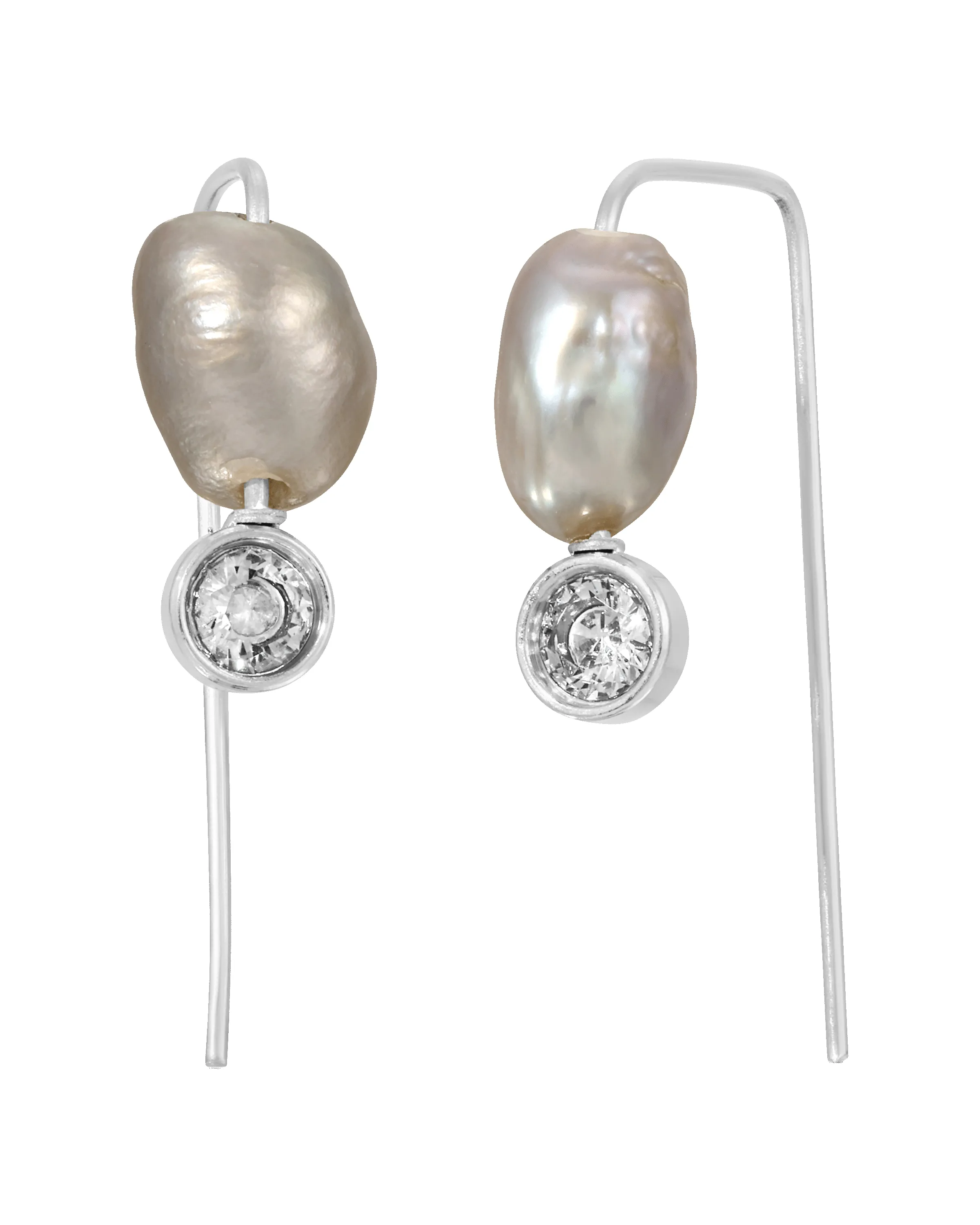 Grey Pearl Stud sold by KOZAKH product image thumbnail 4