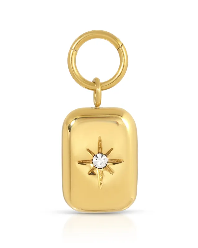 CZ Star Square Charm sold by KOZAKH