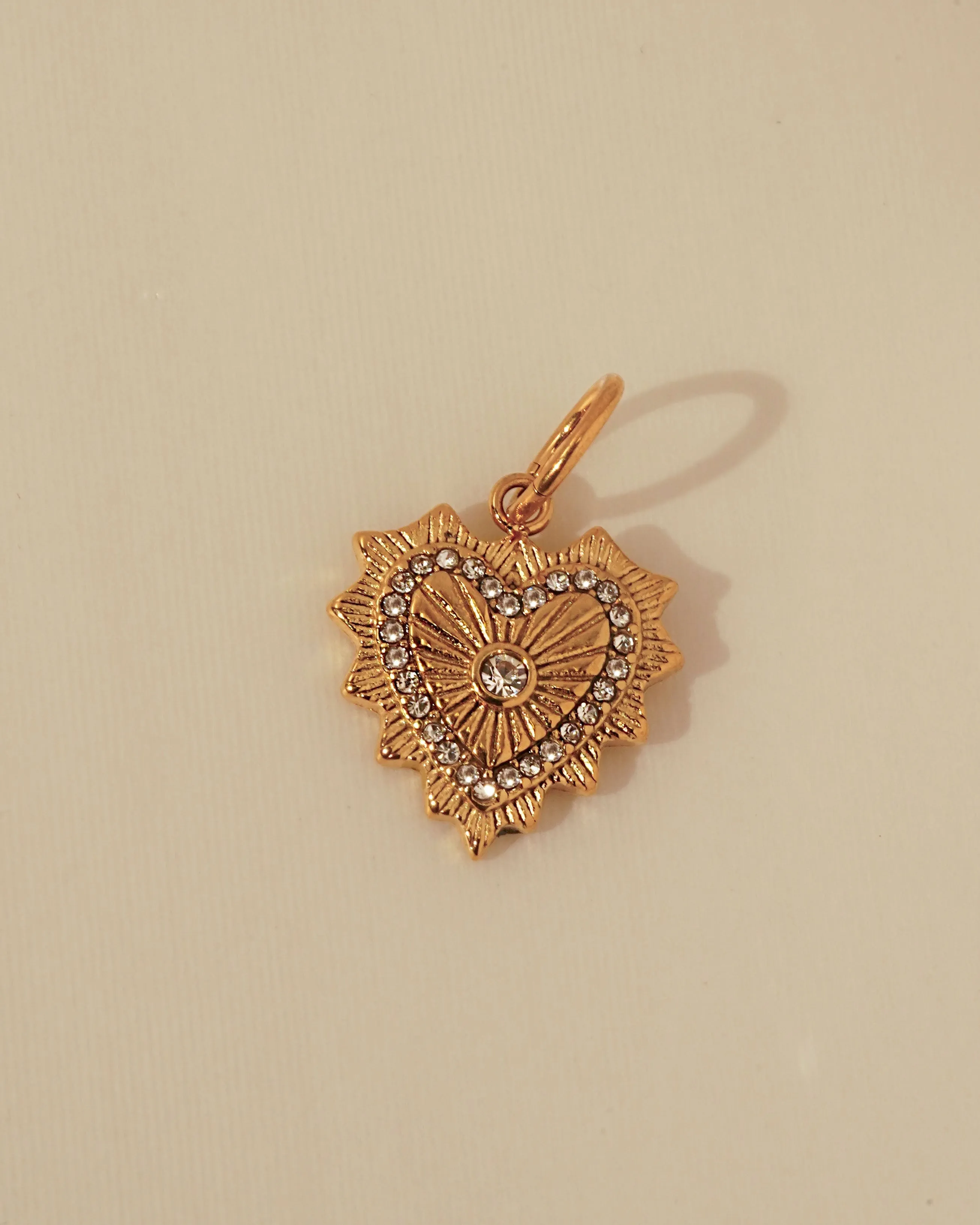 CZ Heart Charm sold by KOZAKH product image thumbnail 2