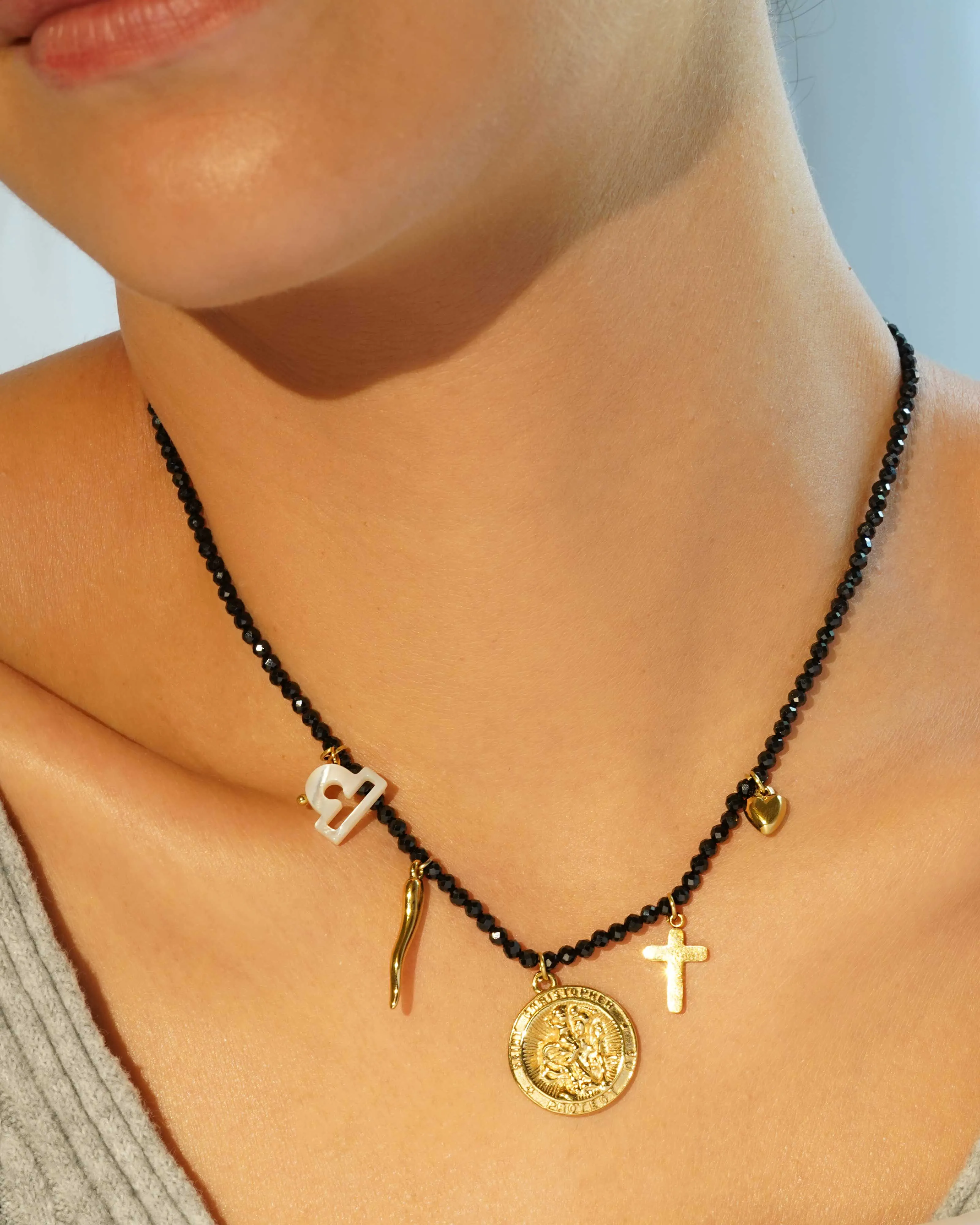 Charm Necklace | Spinel Strand sold by KOZAKH product image thumbnail 3