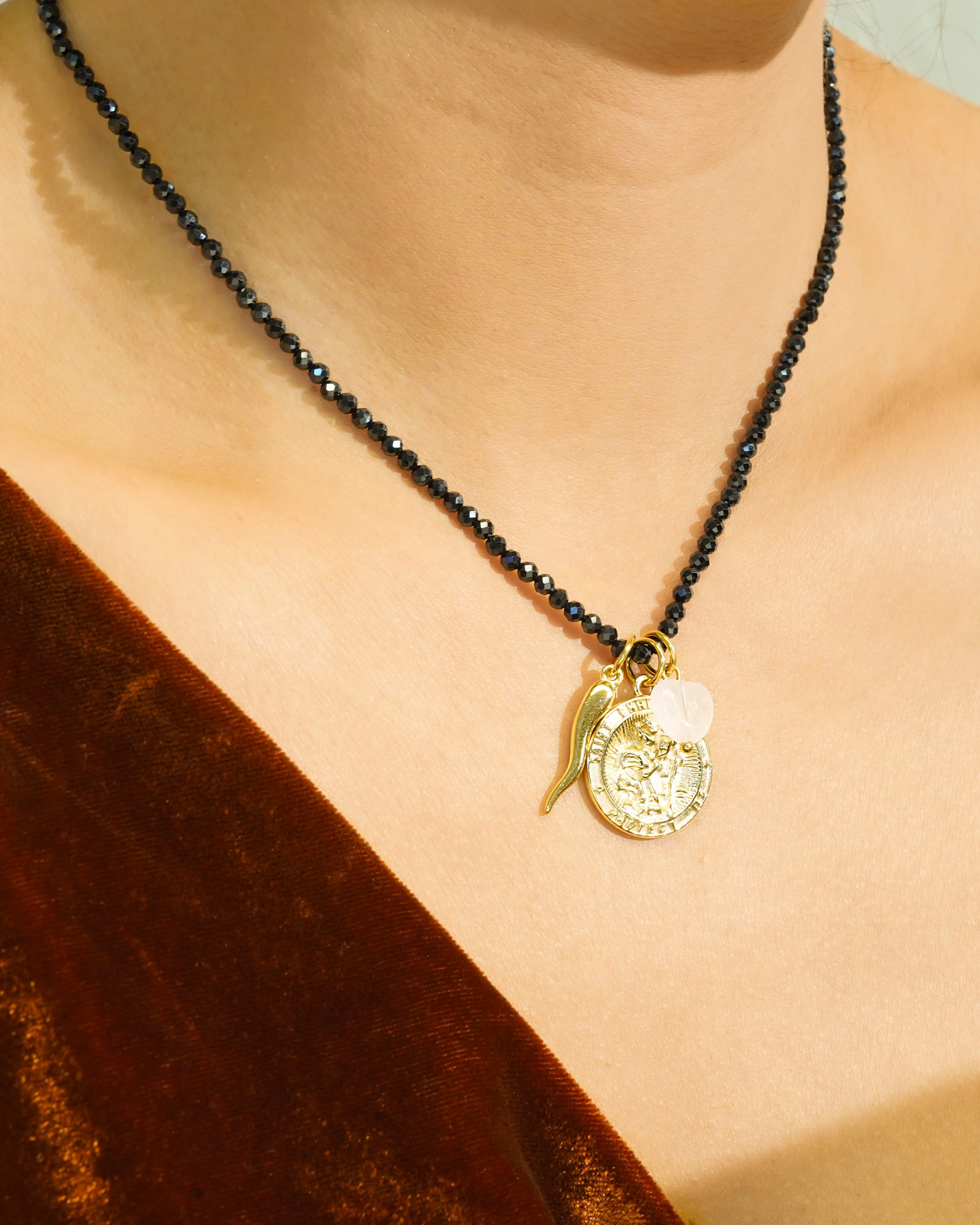 Charm Necklace | Spinel Strand sold by KOZAKH product image thumbnail 2