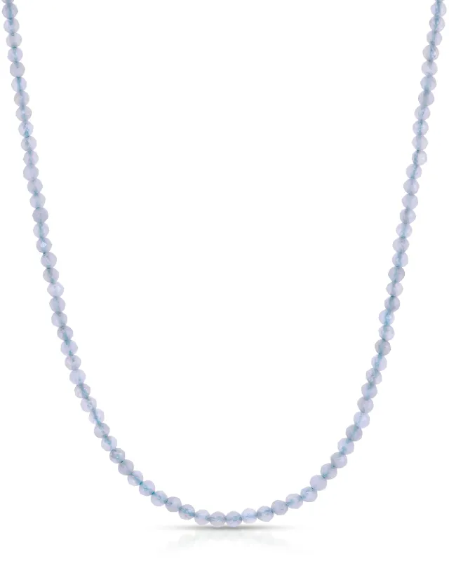 Charm Necklace | Aquamarine Strand sold by KOZAKH