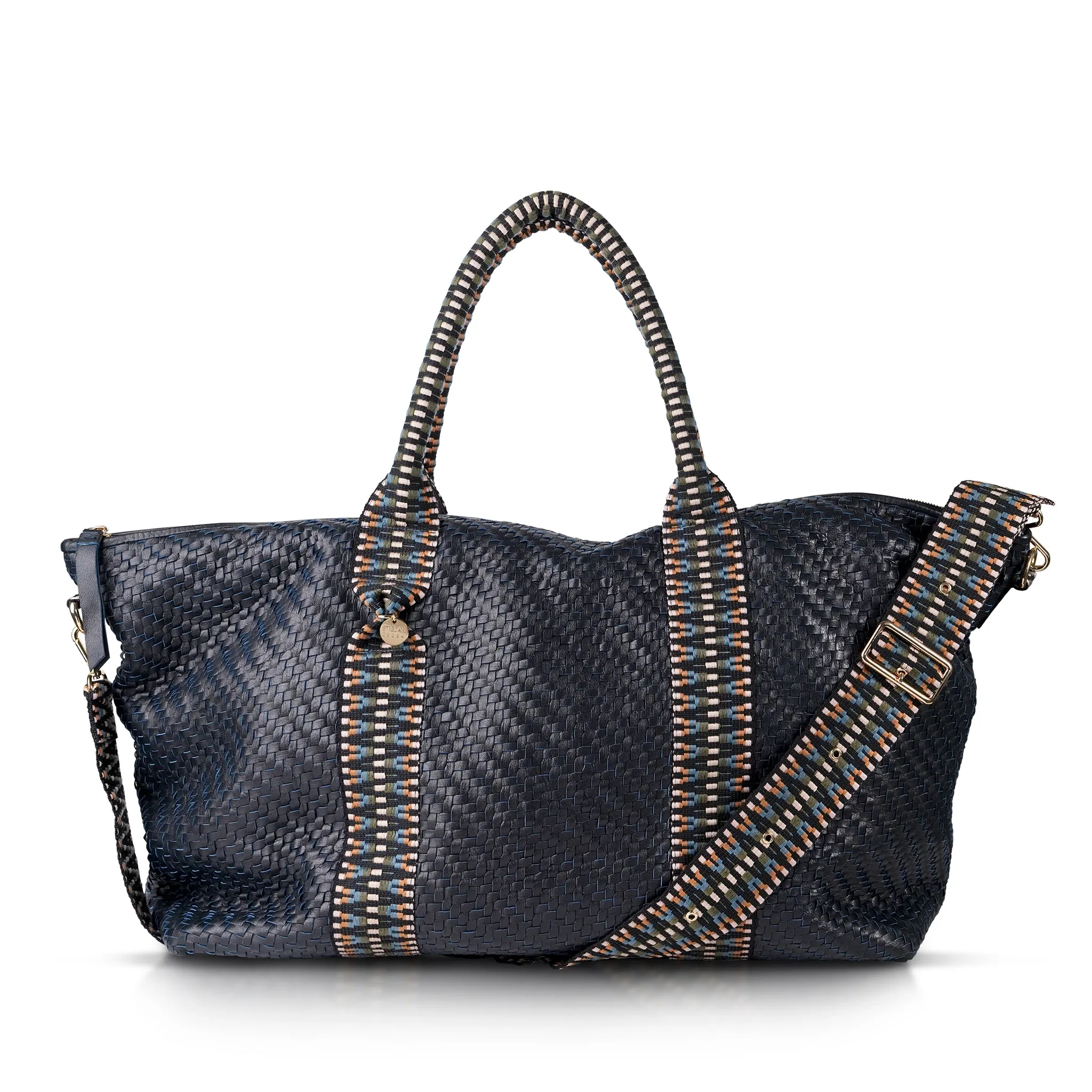 Saroka Leather Weekender Bag – Midnight sold by Stelar