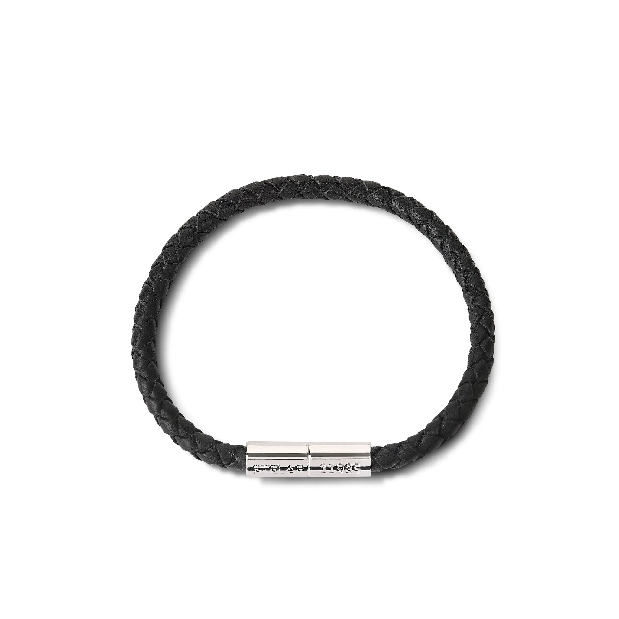 Teman Slim Leather Bracelet – Nightfall (silver) sold by Stelar product image thumbnail 2