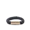 Teman Wide Woven Leather Bracelet sold by Stelar