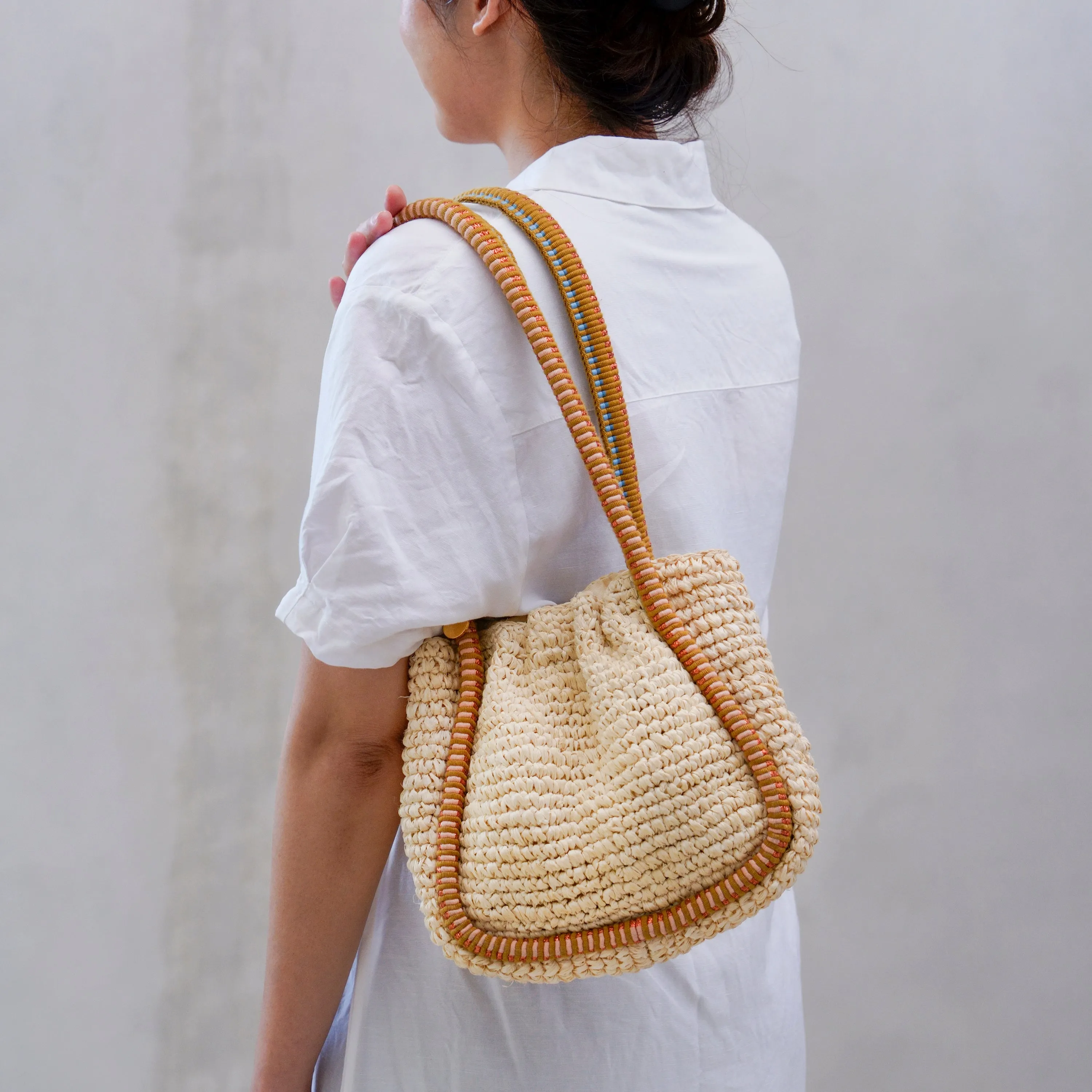 Negara Mini Raffia Gathered Tote sold by Stelar product image thumbnail 2