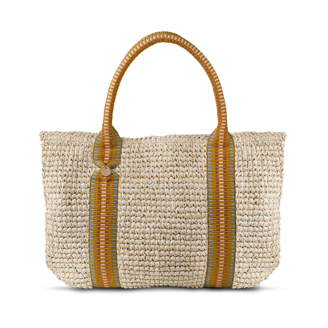 Misool Raffia Tote Bag sold by Stelar