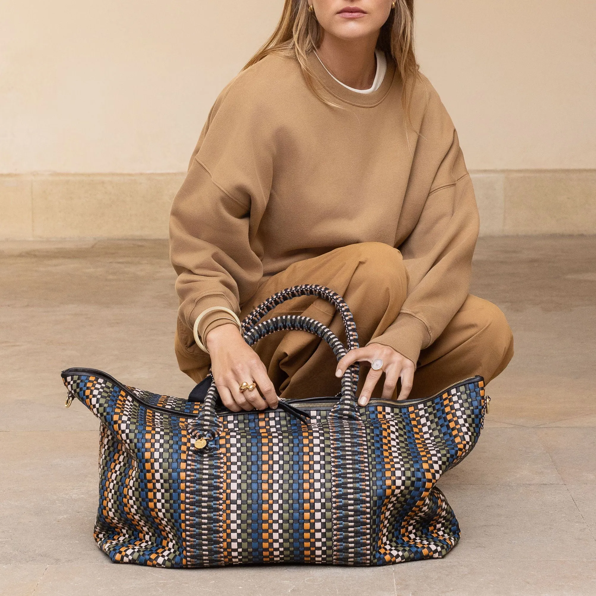 Saroka Leather Weekender Bag – Bracken Multi sold by Stelar product image thumbnail 2