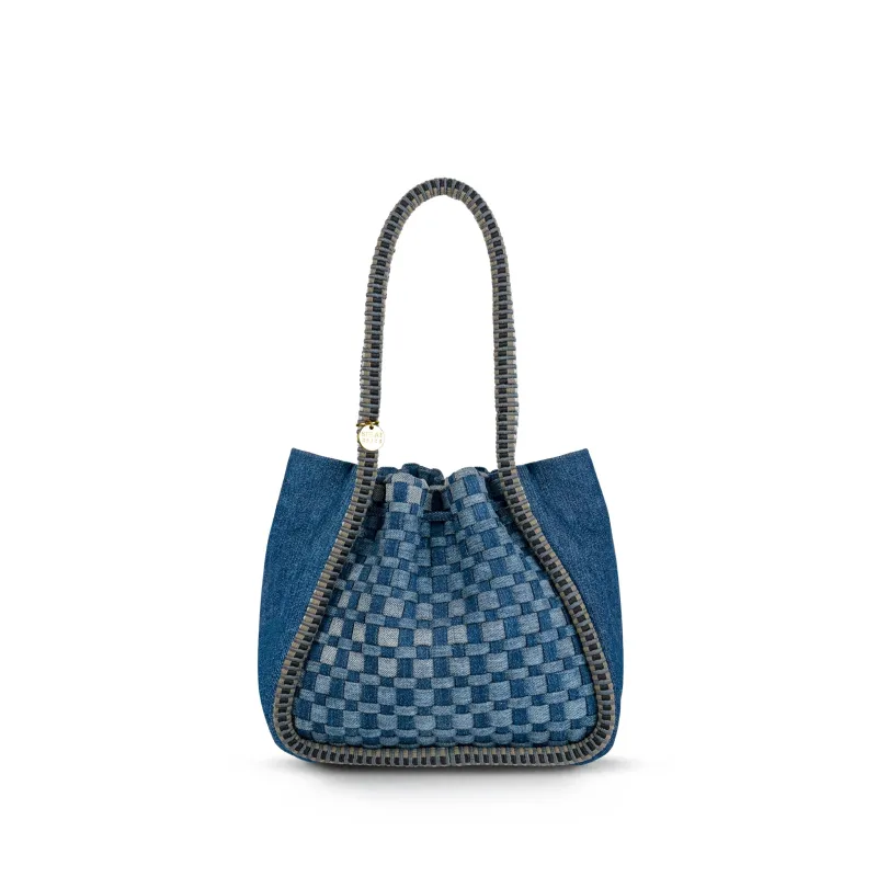 Negara Denim Mini Tote Bag sold by Stelar