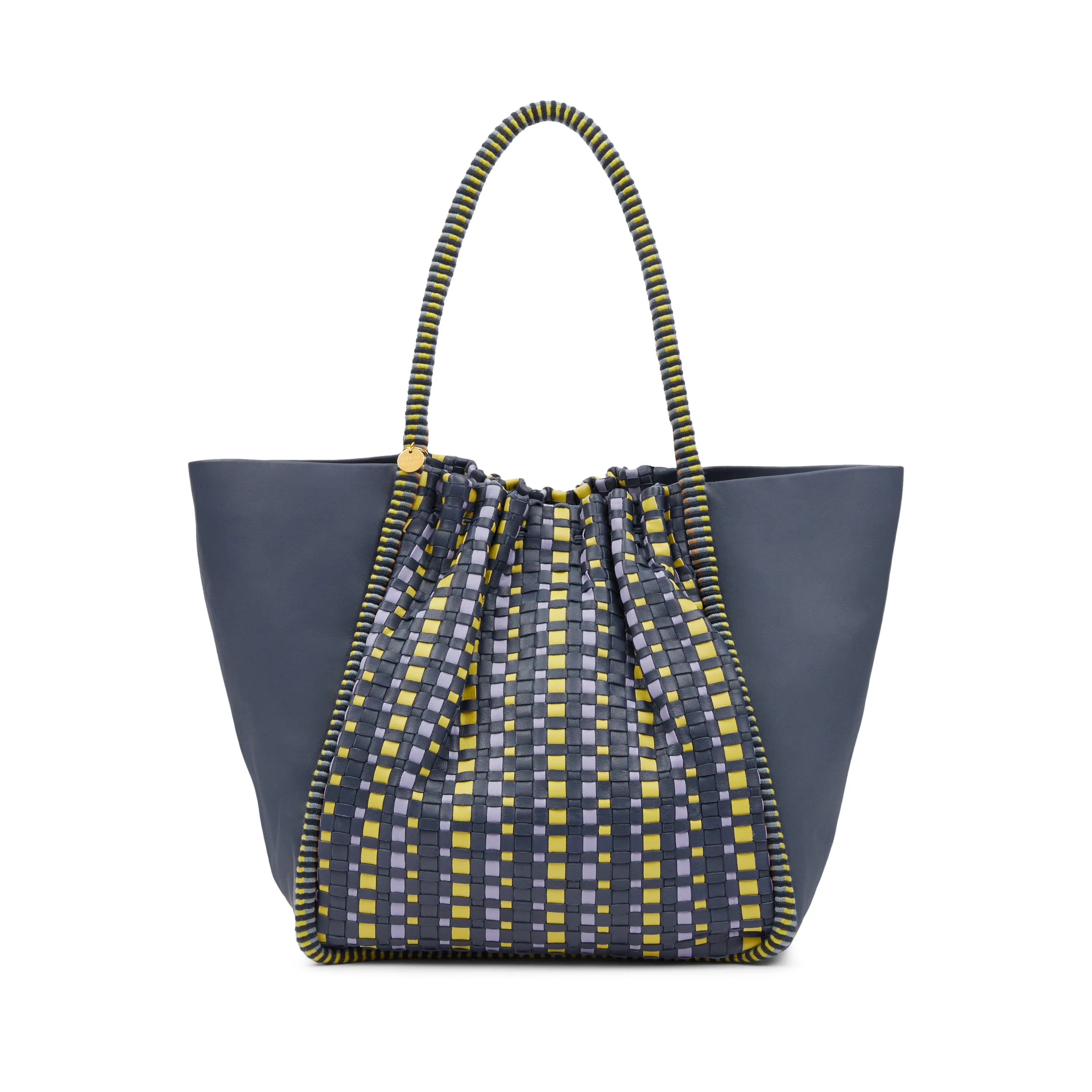 Negara Gathered Leather Tote Bag sold by Stelar