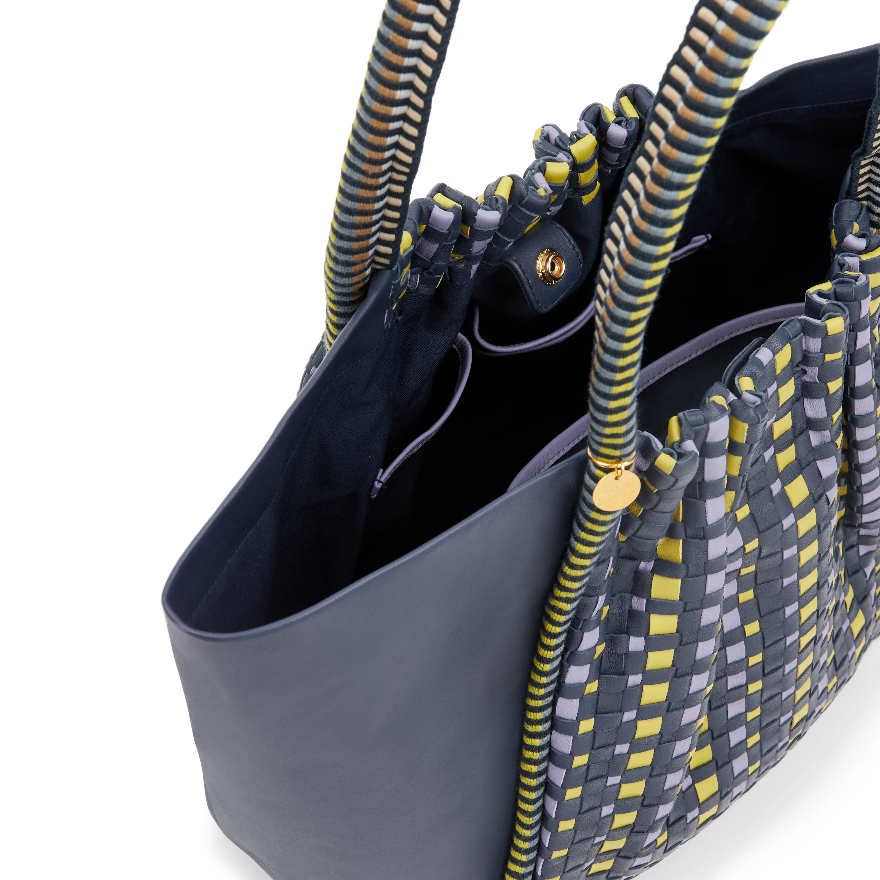 Negara Gathered Leather Tote Bag sold by Stelar product image thumbnail 4