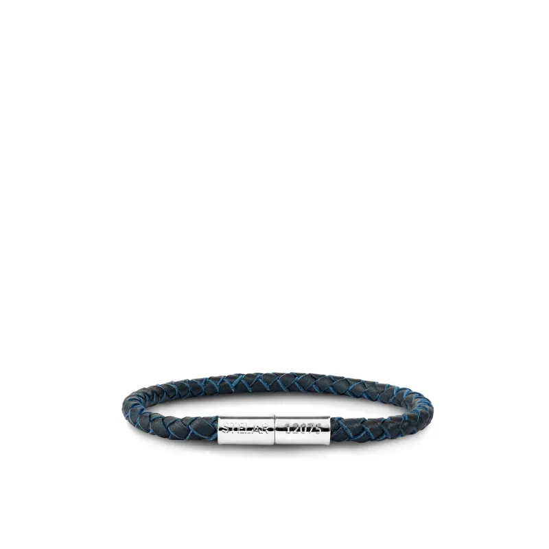 Teman Slim Woven Leather Bracelet sold by Stelar