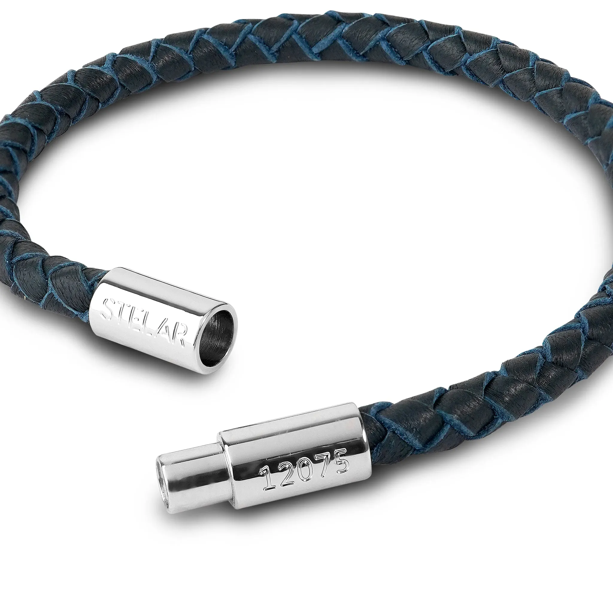 Teman Slim Leather Bracelet – Midnight Gold sold by Stelar product image thumbnail 3