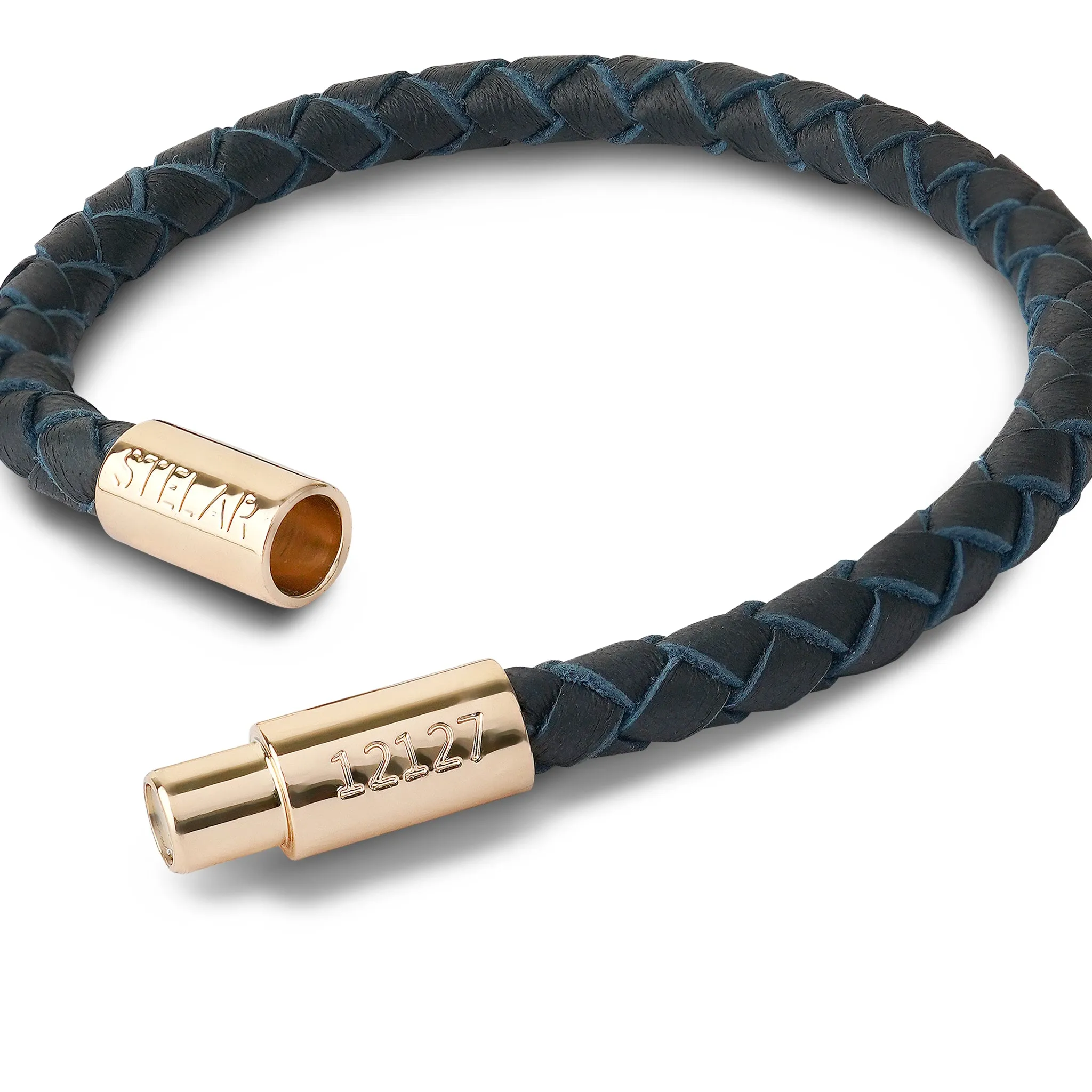 Teman Slim Leather Bracelet – Midnight sold by Stelar product image thumbnail 3