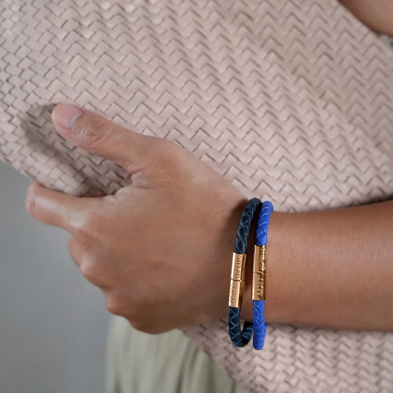 Teman Slim Leather Bracelet – Midnight sold by Stelar product image thumbnail 4