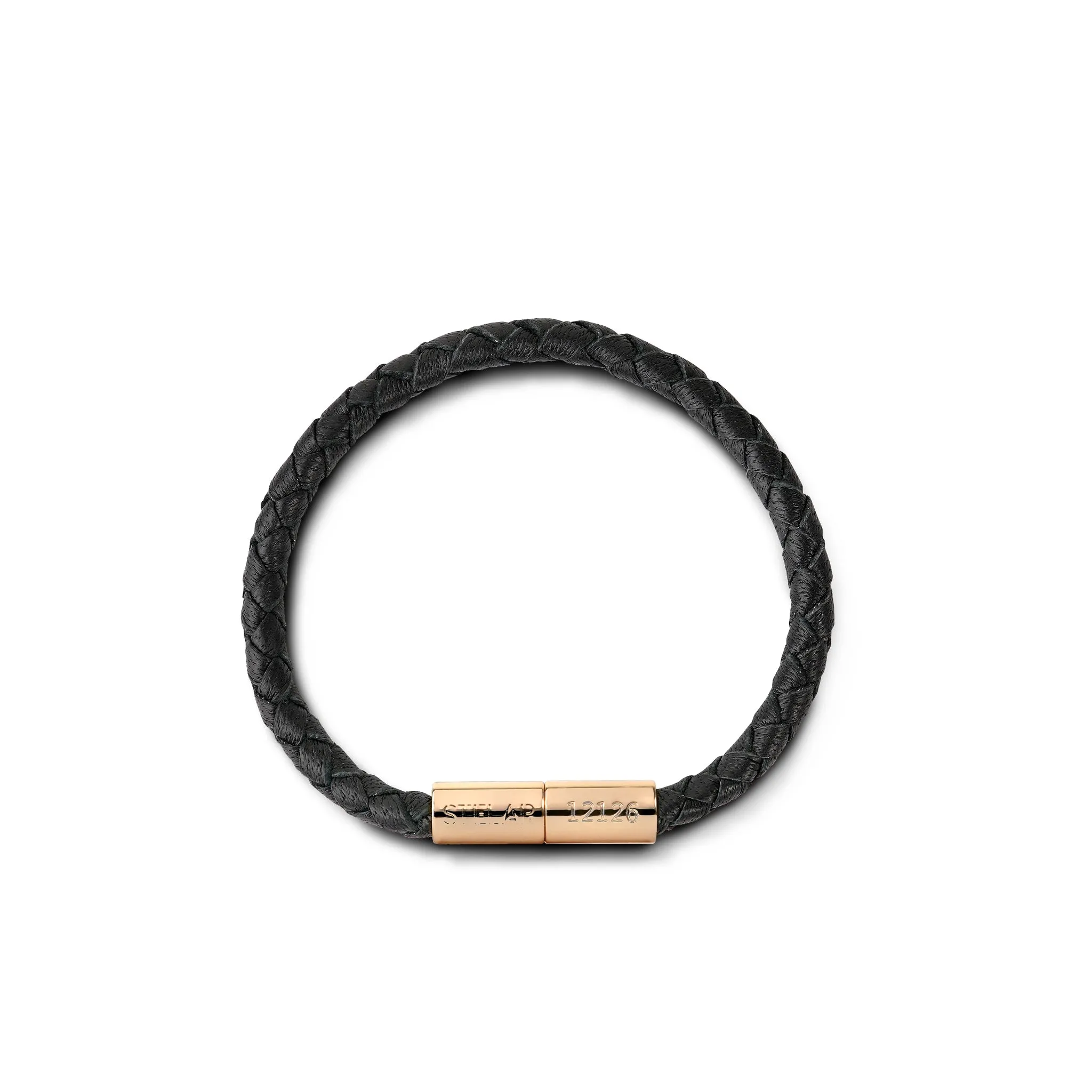 Teman Slim Leather Bracelet – Nightfall (gold) sold by Stelar product image thumbnail 2